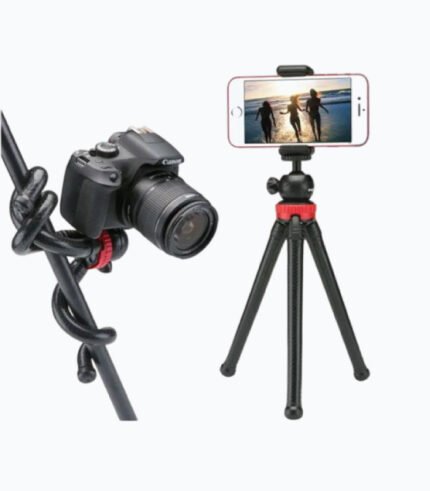 Octopus Tripod With Ball Head- Best For DSLR Or Smartphone Vlogging & Table Stand