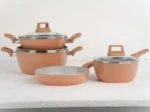 Kiam Die-Casting 7 Set Non-Stick Pan Ceramic Coated-Blue Color - Image 2