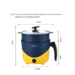 Mini Multi-Functional Double Layer Electric Cooking Pot - Image 2