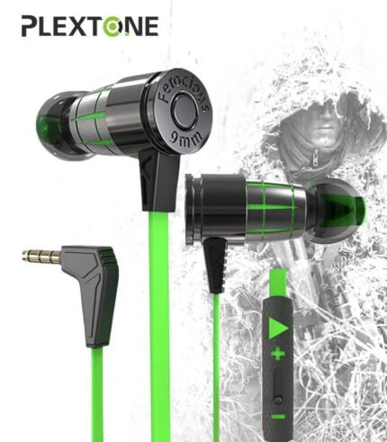 Plextone G25 Gaming Earphone – Green Color