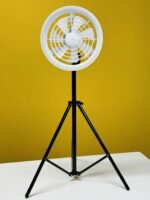 JISULIFE FA17 Rechargeable Fan With LED Light And Table Tripod - Image 3