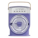 DISNIE Rechargeable Air Cooler Fan With Mist Flow – Green Color - Image 3